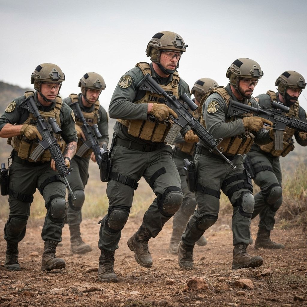 SWAT team members training with tactical equipment and gear at Summit Performance Lab